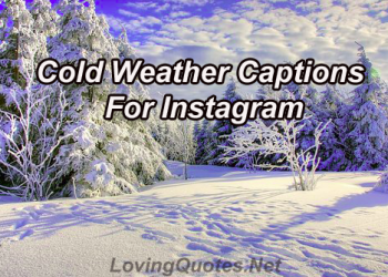 Cold Weather Captions For Instagram